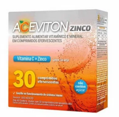 Kit Polivitamínico Natus Gerin com 30 cápsulas + Aceviton Zinco com 30 comprimidos efervecentes
