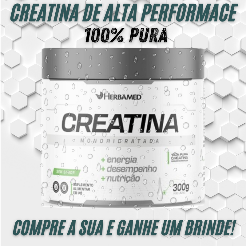 Creatina 100% Pura – Explosão de Força + Brinde Exclusivo! Supere Seus Limites e Domine Seus Treinos!